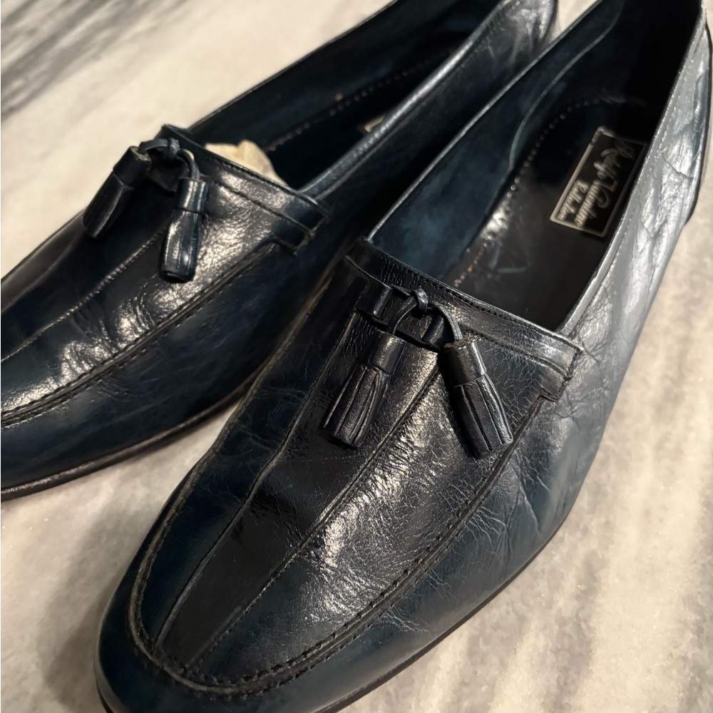 Men’s vintage Rodolfo Valentino collection, all leather loafers size 12